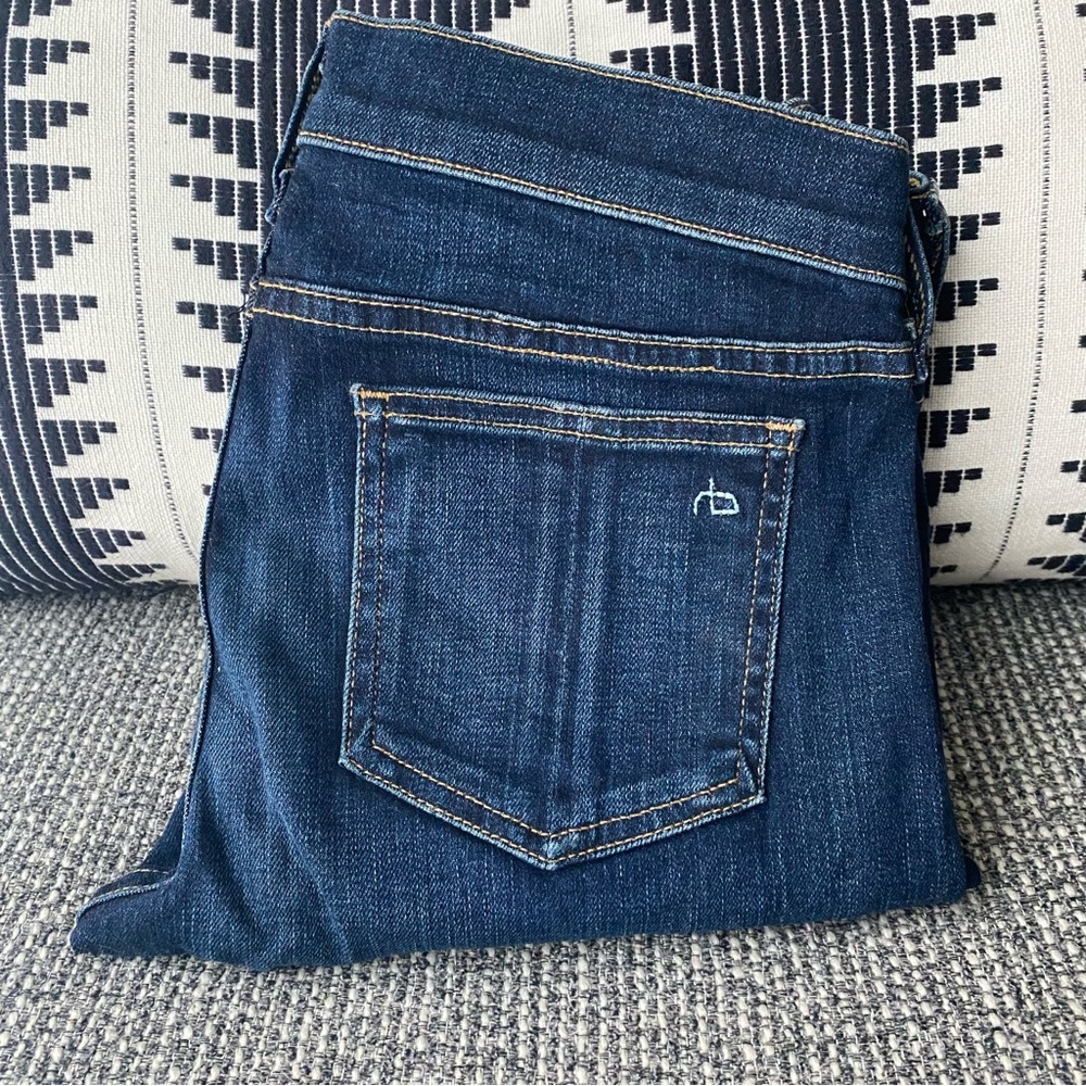 Rag and Bone Skinny Jeans Embroidered Heart